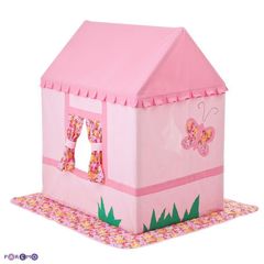 Текстильный домик-палатка с пуфиком для девочек "Дворец Мирабель"
