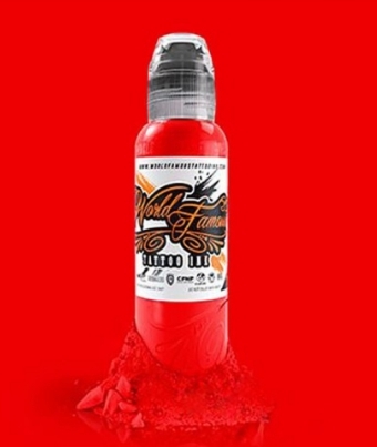 Краска World Famous Tattoo Ink "Red Hot" 1/2 унции - 15 мл