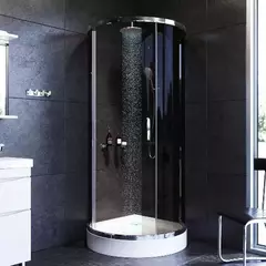 Душевое ограждение 95x95, тонированное стекло без поддона, AM.PM Like - W83G-333-095CG