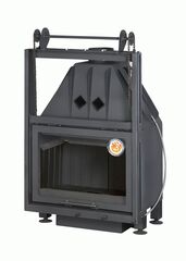 Каминная топка Экокамин АЛЬФА 700 КB с контргрузом и черным шамотом