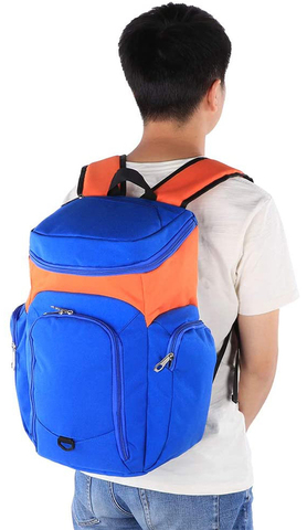Картинка рюкзак городской Skully HXBP2303-36 blue-orange - 6