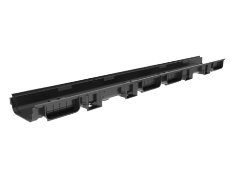 Лоток водоотводный VS LINE (DN100) 14.07, SB 6,5/21 — пластиковый