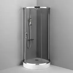 Душевое ограждение 95x95, тонированное стекло без поддона, AM.PM Like - W83G-333-095CG