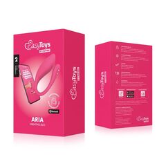 Розовое интерактивное виброяйцо Aria - 