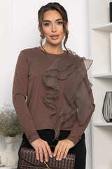 Блуза Риана (коричневая) Б14223-5М LT Collection