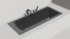 Salini 104413GF CASCATA 170x70 Встраиваемая ванна с прямоугольной чашей, регулируемые ножки, RAL полностью