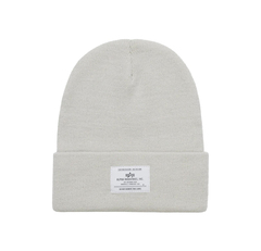 Шапка Alpha Industries Essential Beanie Dune White (Бело-серый)