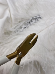 Кусачки бокорезы золотистые с белыми ручками