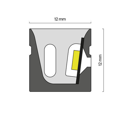 Гибкий неон Maytoni 12x12 24В 12Вт/м 4000K IP67 5м 432023