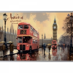 Альбом для рисования 28,5 *19,0 см., 40л., Alingar, на скрепке, мелованный картон (стандарт), 100 г/м2, "Акварельный город", 2 дизайна в пленке т/у