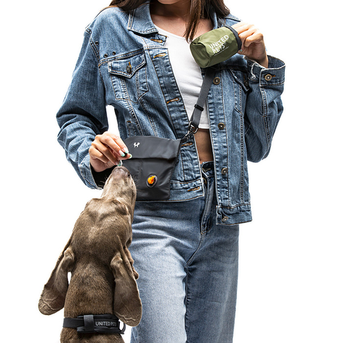 Мешочек для лакомств United Pets для собак Citylife 7 x 9 см, хаки