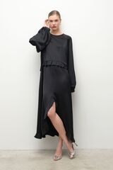 Платье богемное с воланами