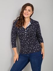 Блузка БЛ-015/синийгорох