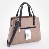 Сумка Саломея 166 македония тауп + черный