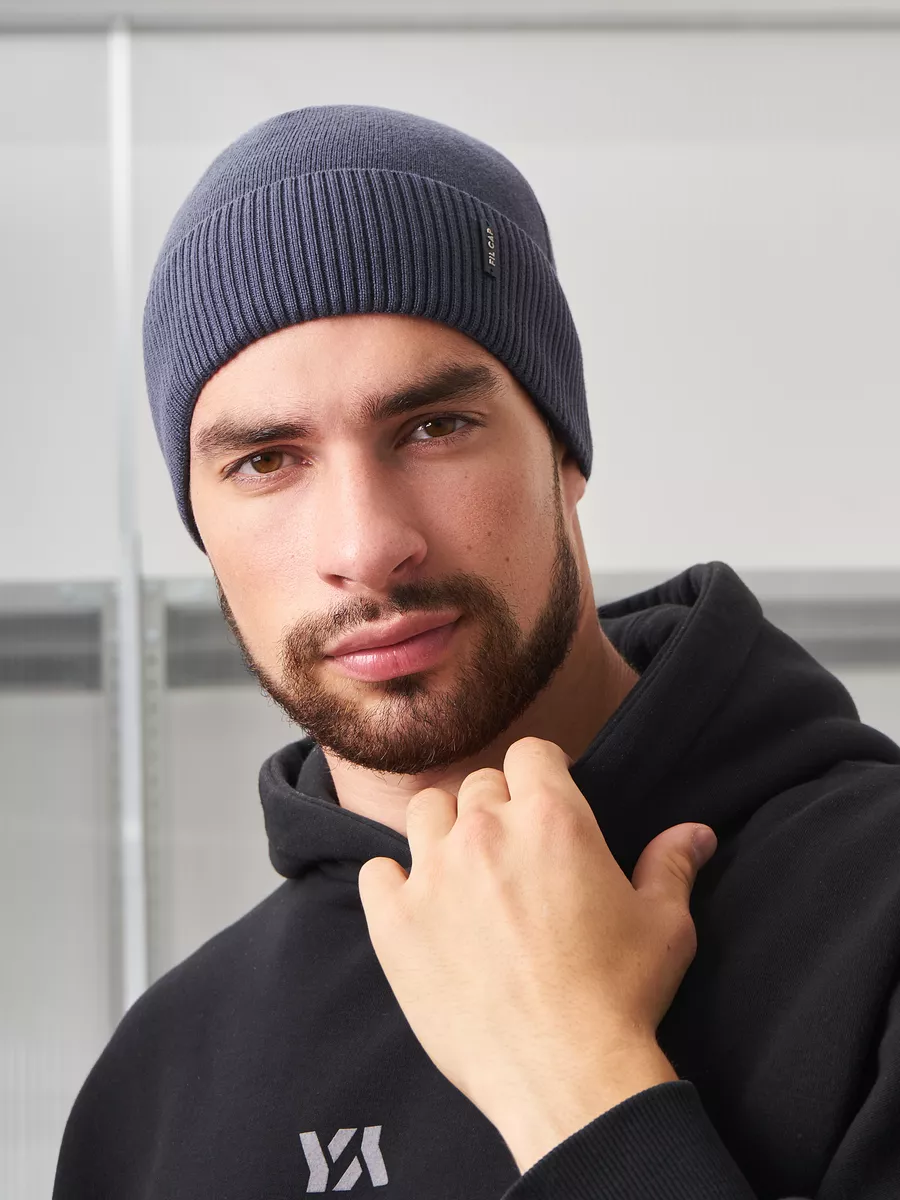 Шапка бини зимняя весенняя с флисом