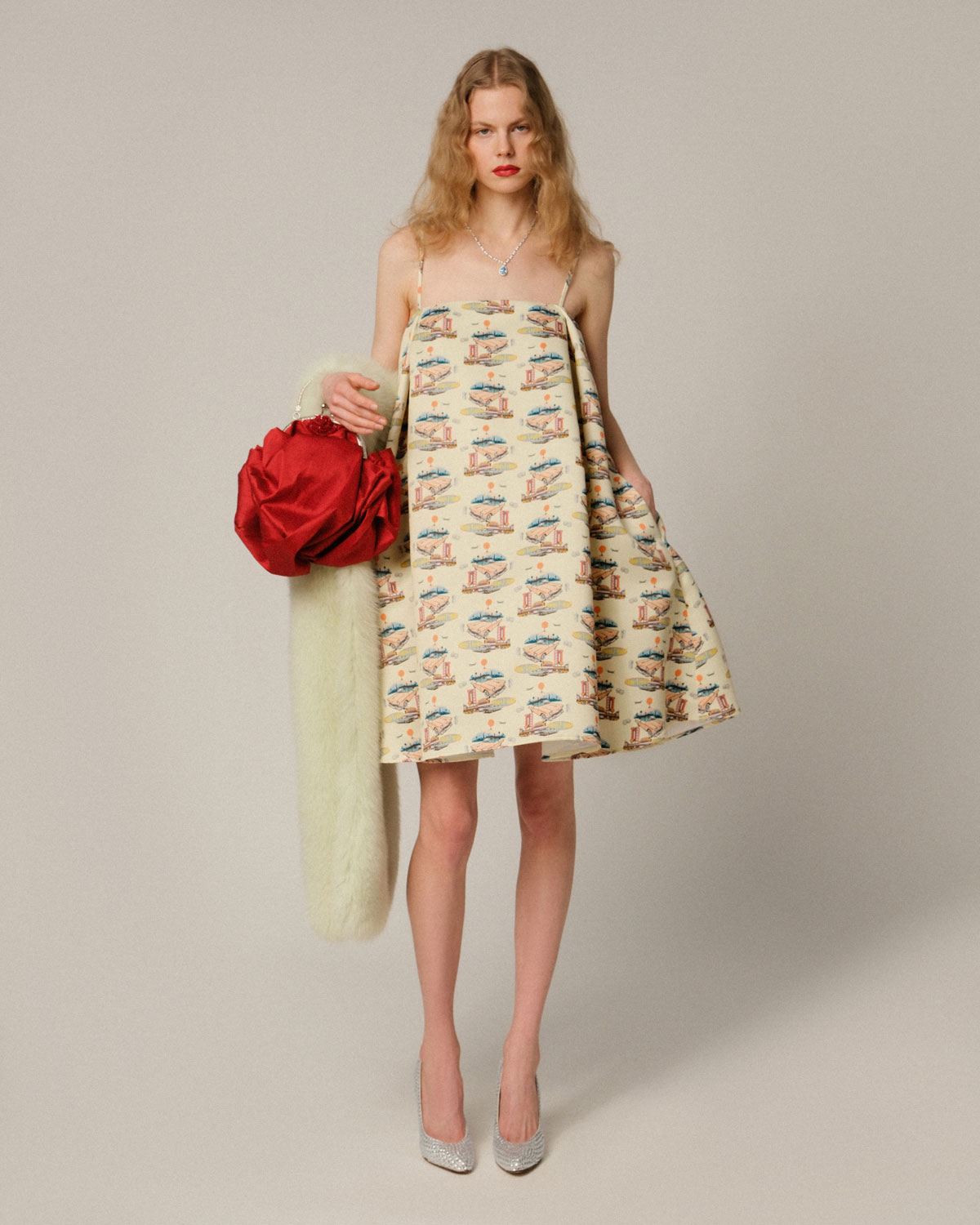 Шарф из меха лисы