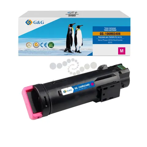 Тонер картридж G&G для Xerox Phaser 6510 WC 6515 (2,4K стр.), magenta