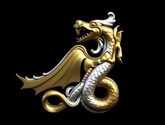 Силиконовый молд № 514 Дракон левый