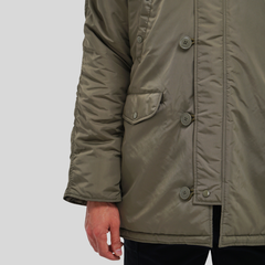 Парка Alpha Industries N-3B Logo Oxford Parka Olive Green (Зеленая)
