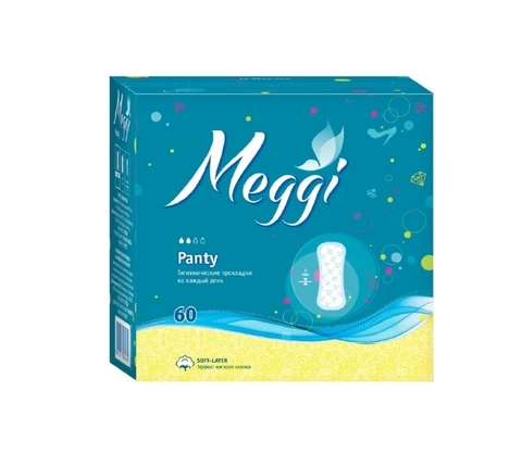 406 Прокладки гигиенические ежедневные MEGGI Panty 60шт (Мэгги)