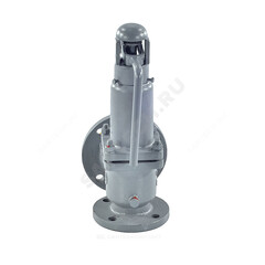 Клапан предохранительный пружинный угловой сталь 17с28нж Ду80х100 фл Рср=3.5бар Рн=3.5...7бар 450С Арма-Пром