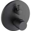 Kludi ZENTA 388303945 Встраиваемый смеситель для ванны и душа с термостатом с запорным вентилем-переключателем; черный мат