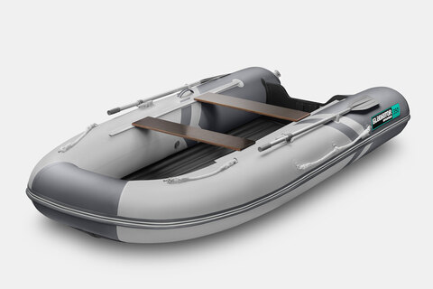 Надувная лодка GLADIATOR E350S светло-темносерый
