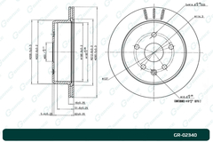 Диск тормозной G-brake  GR-02340