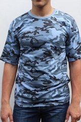 Купить Футболка камуфляж флора серая в Магазине тельняшек