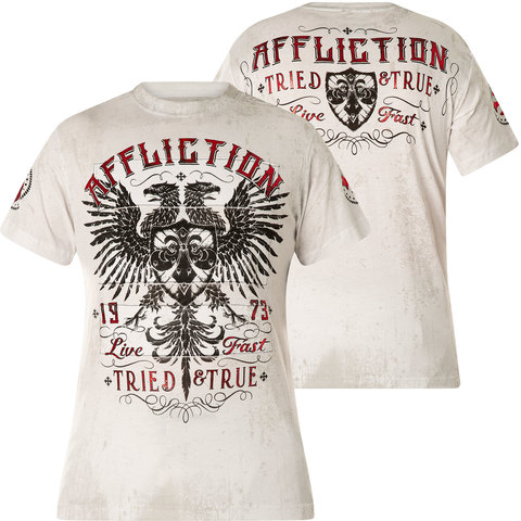 Affliction | Футболка мужская Iron Ascender A23098 перед и спина