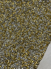 Кристальная ткань, золото, crystal - 4*4 см.