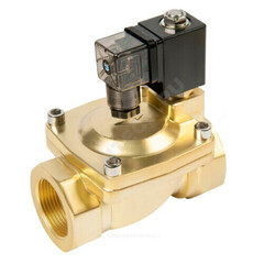 Клапан электромагнитный латунь НЗ BCX Ду 20 Ру16 G3/4" ВР с катушкой 220В 120С Unipump 88593