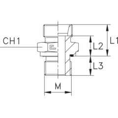 Штуцер FE DL08 M10x1 (корпус) CAST