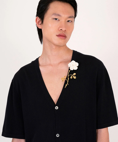 Брошь Rose Stem