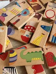 УЦЕНКА! Деревянное домино для детей 