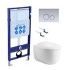 Aquatek SET Aquatek АЛЬТАИР cm-019 4в1 SET Aquatek АЛЬТАИР-019 4в1 (рама Aquatek Standard INS-0000012+крепеж KKI-0000002+клавиша KDI-0000019+унитаз АЛЬТАИР AQ1980-00 с тонким сиденьем soft-
