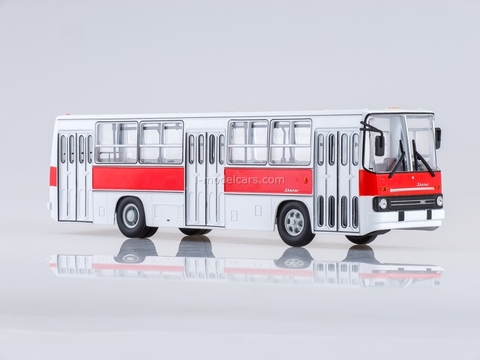 Ikarus-260 city red-white Soviet Bus (SOVA) 1:43