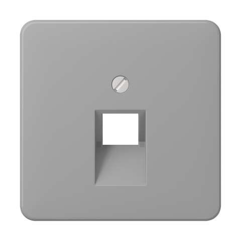 Розетка компьютерная, одинарная UAE, кат.6, экранированная. Цвет Серый. JUNG CD. EPUAE8UPOK6+CD569-1UAGR