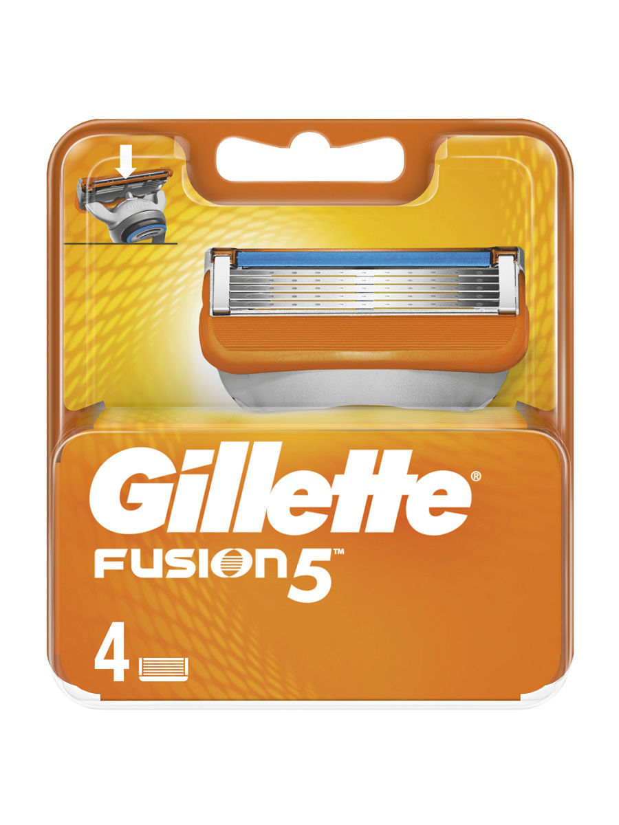 Кассеты для бритья Gillette Fusion 4шт