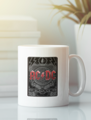 Кружка с изображением AC DC (Рок) белая 009