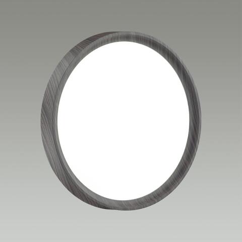 7627/EL PALE SN 019 Потолочный светодиодный светильник/белый/венге под дерево LED 72Вт с ДУ 3000-6000К D490 IP43 пульт ДУ WOODI