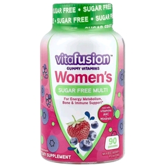 Vitafusion, Мультивитамины для женщин без сахара, ягодное ассорти, 90 жевательных таблеток