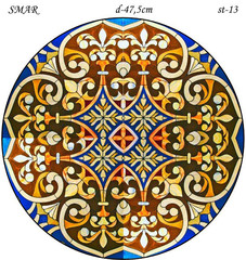 Эскиз для росписи, Круг диаметр-47,5см, SMAR-st-13