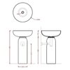JOC001 47 00 Artceram JOLIE Пьедестал для раковины  50 см, цвет carrara