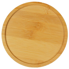 Mr.Kranch миска керамическая белая на бамбуковой подставке 470 мл