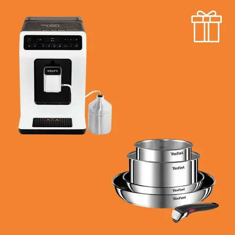 Автоматическая кофемашина KRUPS EA891110 + Набор посуды Ingenio Cook Eat 10 предметов L881SA04