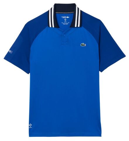 Теннисное поло Lacoste x Daniil Medvedev Ultra-Dry Tennis Polo - blue/navy blue