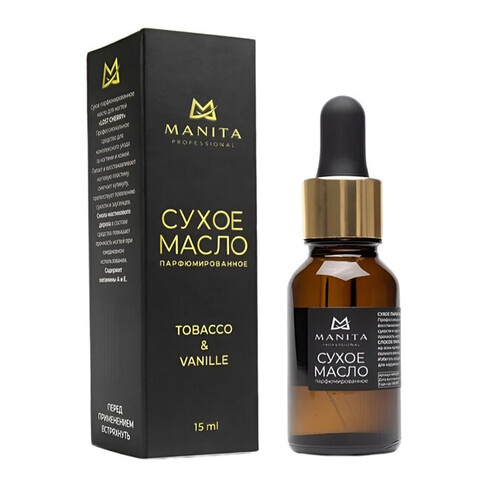 Manita Professional Сухое масло для кутикулы парфюмированное Tobacco, Vanille, 15мл