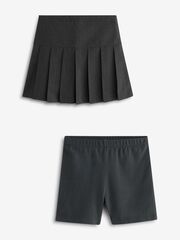 Юбка и шорты-велосипедки в комплекте для девочки Next Q76-881, Темно-серый