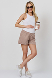 Шорты для беременных 16338 серый беж